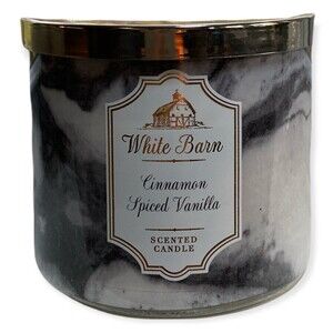 Bath & Body Works White Barn Cinnamon Spiced Vanilla 3-wick Candle 14.5 oz